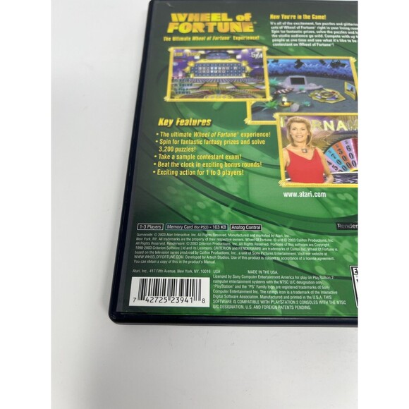 Wheel of Fortune (Sony PlayStation 2 2003) PS2 Complete With Manual - Picture 4 of 5